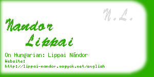 nandor lippai business card
