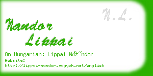 nandor lippai business card